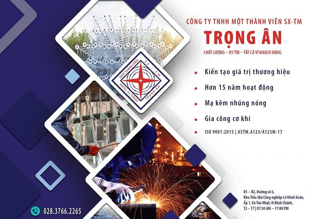 Mạ kẽm nhúng nóng Trọng Ân